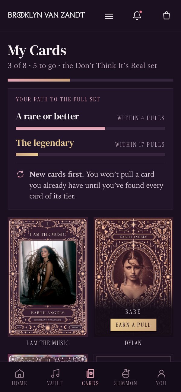 IndyHouse Fans: My Cards, with the path to the full set and two collected cards