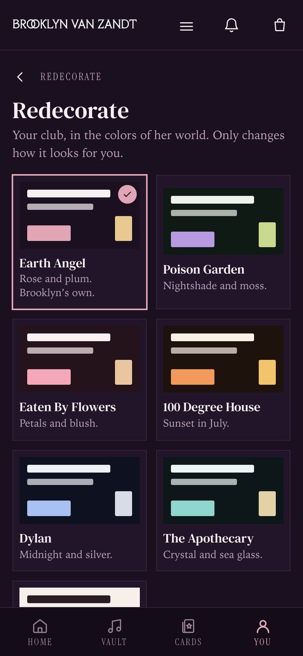 Redecorate: color schemes from the artist's world